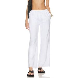 SNDYS x REVOLVE NWT Linen Pants in White